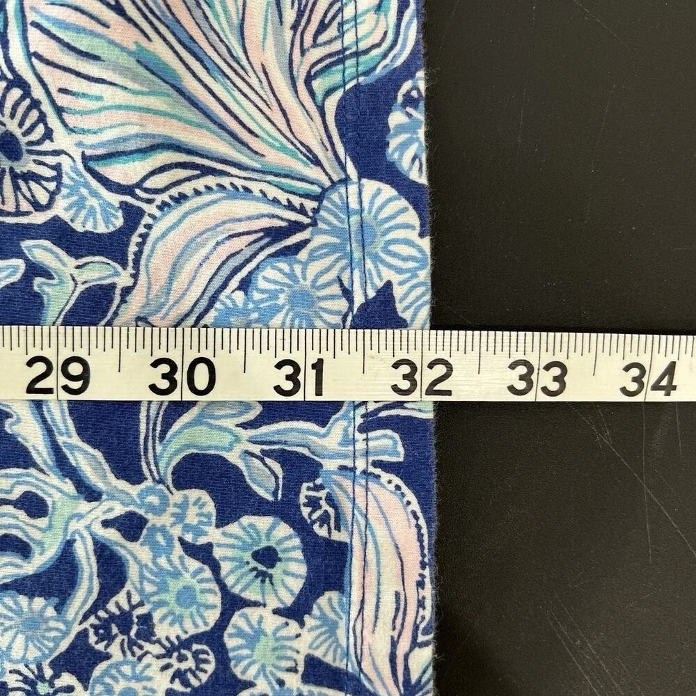 Lilly Pulitzer XS Bay Dress‎ Lapis Lazuli Your Biggest Fan Resort Blue Vacation